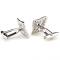 Silver Center Crystal Crown Star Cufflinks2.jpg